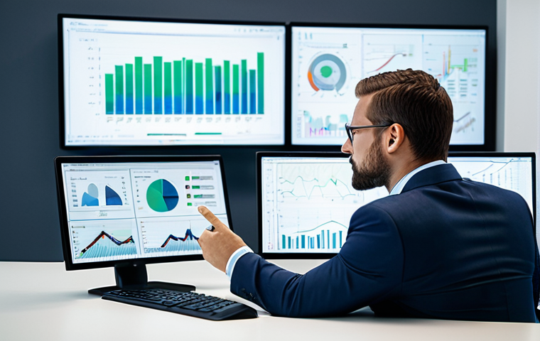 A focused male professional, aged 30s, in a crisp, modest business suit, sitting at a sleek desk in a modern, well-lit data analysis center. He is deeply engaged with multiple high-resolution monitors displaying complex data visualizations and information architecture diagrams, symbolizing intricate problem-solving and critical thinking. The environment is clean, minimalist, and technologically advanced. The pose is natural and contemplative, emphasizing intellectual effort. He is fully clothed, appropriate attire, professional dress, safe for work, appropriate content, perfect anatomy, correct proportions, natural pose, well-formed hands, proper finger count, natural body proportions, professional photography, high quality.