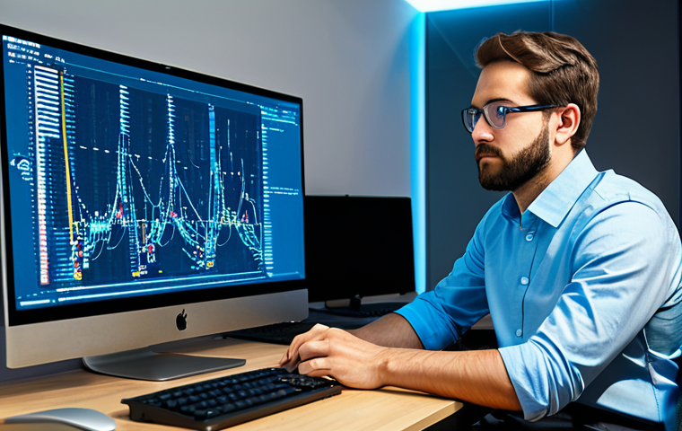 A professional software engineer, fully clothed in a modest business casual shirt and trousers, sitting at a modern desk in a well-lit office. The screens display abstract, glowing visualizations of complex data structures like binary trees and network graphs, alongside elegant lines of code, representing problem-solving and algorithmic thinking. The environment is clean and organized, fostering innovation. The engineer is captured in a natural, thoughtful pose, engaged with the work. High-resolution, professional photography, perfect anatomy, correct proportions, natural body proportions, well-formed hands, proper finger count, appropriate attire, safe for work, appropriate content, professional, family-friendly.