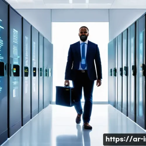 Home 13 정보처리기사 취득을 위한 필기 실기 공부 방법 - **Prompt:** A dynamic, empowering image of a diverse IT professional, dressed in modern, modest busi...